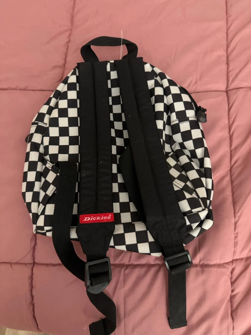 Dickies Black & White Checkerboard Mini Backpack